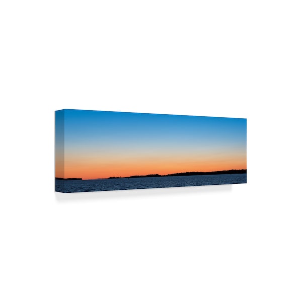 Brenda Petrella Photography Llc 'Sunset Over The St Lawrence' Canvas Art,6x19